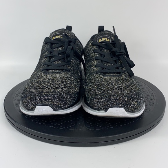 APL Techloom Pro Black/Gold Athletic Running Shoes Women's Size 9 - Picture 2 of 12